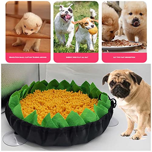 for Dogs Slow Feeder, Interactive Puppy Puzzle Toy with Strong Suction Cups, Machine Washable Pet Training Mat