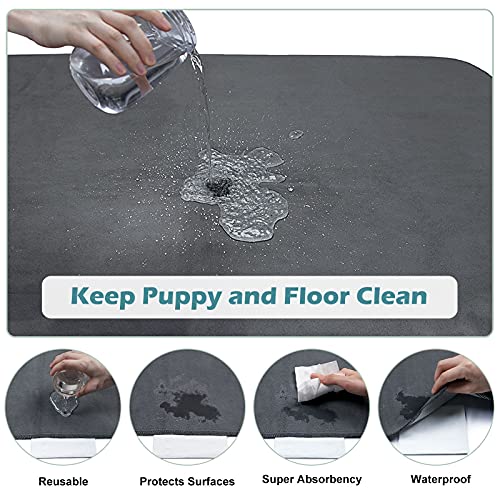 INVENHO Washable Pee Pads for Dogs 72"x72" Reusable Dog Pads Extra Large Upgrade Non-Slip Dog Pee Pads Heavy Absorbency Puppy Pee Pads Quick Dry Whelping Pads/Waterproof Puppy Training Pad - size: 72x72 Inch (Pack of 1)