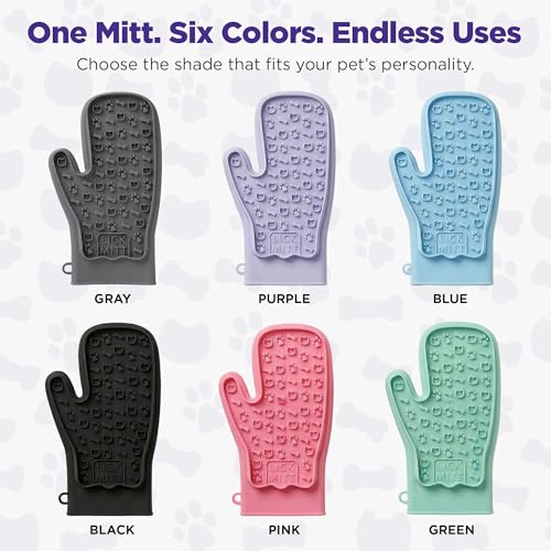 Lixy Pet LickMitt – Dual-Sided Calming & Grooming Mitt for Dogs and Cats – Human-Held Silicone Treat Mitt for Anxiety Relief, Bonding & Shedding – BPA-Free, Food-Grade, Easy Clean – Green - color: Green