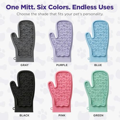 Lixy Pet LickMitt – Dual-Sided Calming & Grooming Mitt for Dogs and Cats – Human-Held Silicone Treat Mitt for Anxiety Relief, Bonding & Shedding – BPA-Free, Food-Grade, Easy Clean – Green - color: Green