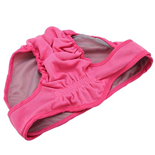 Dog Cotton Underwear Pants, Female Dog Physiological Pants Sanitary Diaper Breathable Cotton Suspender Short Pants(XS)