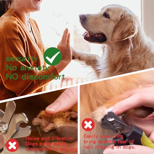 Dog Nail File with 15Pcs Replaceable Filing Discs – Dog Nail Scratch Board for Safe & Easy Nail Trimming, Gentle Sanding Board for Smooth & Healthy Nails for Dogs & Cats at Home