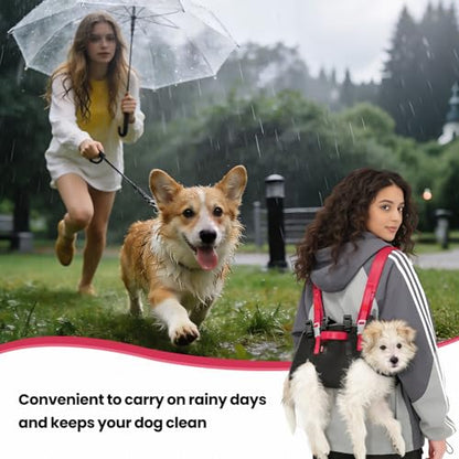 Wakytu Dog Emergency Rescue Sling - Lightweight Packable Lift Harness with Handle - Safe Transport for Small Medium Dogs - Ideal for Hiking Skiing（8.5-17.5lbs） - size: M（8.5-17.5lbs）