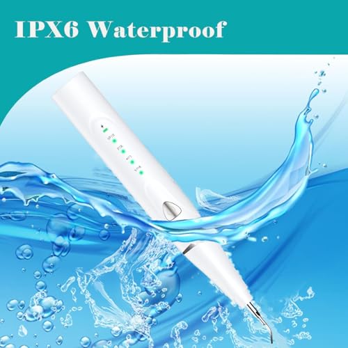 Plaque Remover for Teeth, Pet Ultrasonic Cleaner, Dog Plaque and Tartar Remover with LED Light, Dog Teeth Cleaning Dental Care Kit for Tartar and Stains, Suitable for Dogs and Cats (White) - color: White