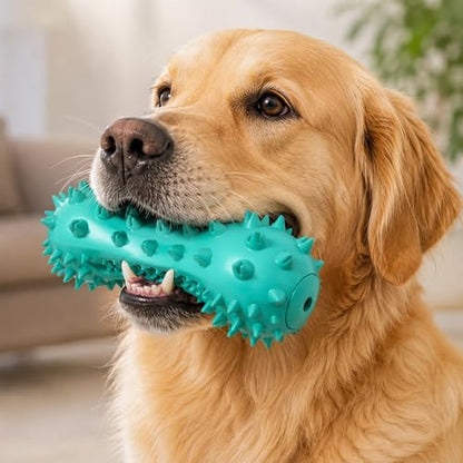 Carllg Puppy Teething Chew Toys, Dog Toys for Aggressive Chewers, Indestructible Tough Durable Toothbrush Toys, Squeaky Interactive Dog Toy for Small Medium Large Breed
