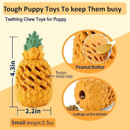 Teething Chew Toys for Puppy Small Dogs, Interactive Dog Toys to Keep Them Busy Puppies Tough Dog Dental Clean Toys - size: Small 4.3IN