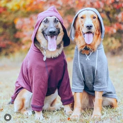 Blueberry Pet Essentials Hoodie – 10″ Cotton‑Blend Sweatshirt with Hood, Alaskan Blue, Machine‑Washable Dog Jersey - color: Dog Hoodie - Alaskan Blue, size: 10 inch (Pack of 1)