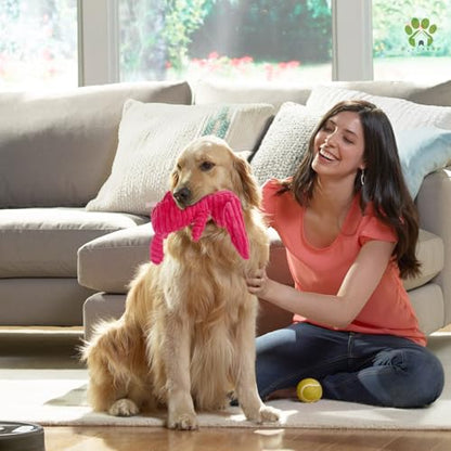 Dog Toy Body Limbs No Stuffing Head Filling Animal Appearance with Soft Squeaker,for Indoor Puppies and Senior Pups Chew and Play(Fox)
