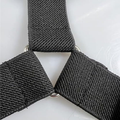 Pet Diaper Fasteners with Adjustable Length for Small to Large Pets Puppy Sanitary Pantie Anti-Slip Suspender Straps Dog Diaper Suspenders Pet Diaper Fasteners Dog Belly Suspenders - color: Black, size: S