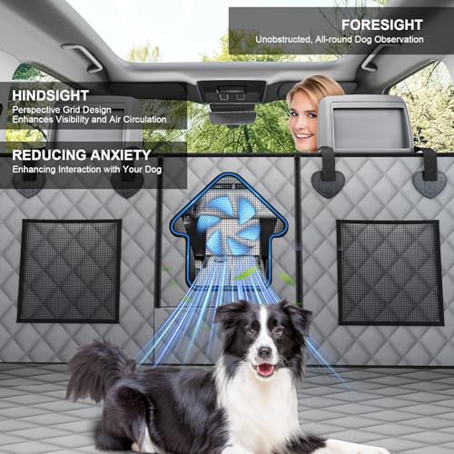 Dog Car Seat Cover for Back Seat - Waterproof Pet Hammock with Embedded Insert Door Protectors, 600D Oxford Scratch-Proof,Belt Opening,Machine Washable for Cars, SUVs,Small - Trucks - size: Medium for Cars / SUVs / Small-size Trucks