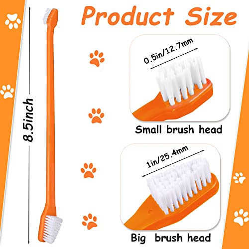Honeydak Dog Toothbrush Bulk Dual Headed Dental Brushes Dogs Tooth Brushing Kit Long Handle Pet Tooth Brush for Puppy Large Small Cats and Most Pets Teeth Cleaning Dental Supplies(70 Pcs,Colorful) - color: Colorful