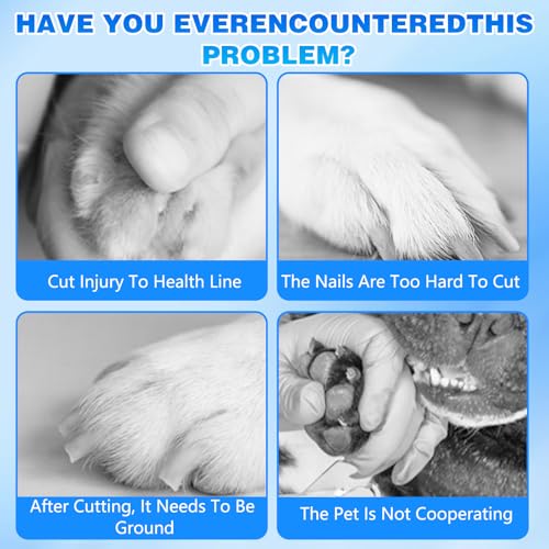 2026 New Cat Nail Trimmer - 2 Adjustable Speeds, 360° Grinding, Ultra Quiet Under 40dB, Safe Powerful Pet Nail Grooming Tool for All Cats & Dogs (White) - color: (White)