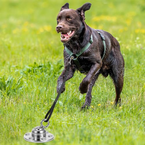 Gadpiparty Heavy Duty Dog Tie Stake with 360 Degree Rotation Portable Iron Ground Stake for Dogs and Other Objects for Yard and Garden Use