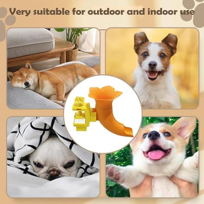 Dog Ball Launcher - Interactive Trumpet Fetch Toy, Manual Pet Thrower for Indoor Play, Small Space Exercise Tool, Portable Puppy Training Gear for Apartment Living Room and Kitchen