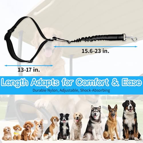Golf Cart Dog Seat Leash & Safety Harness | Adjustable Pet Seat Belt with Tangle-Free Retractable Strap, Fits All Golf Cart Models (for Single Dog) - size: Single Dog