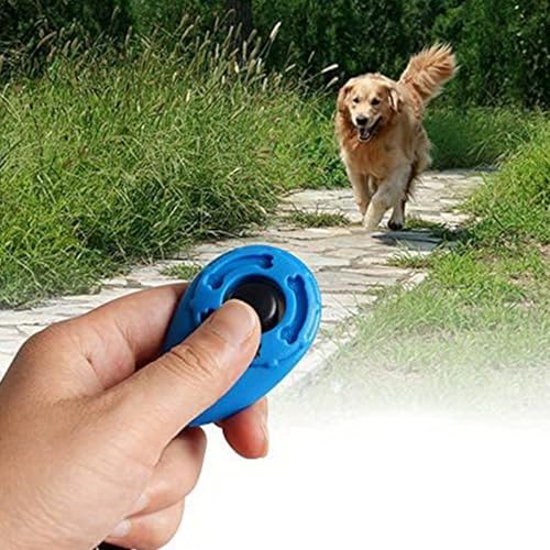 2 Pack Pet Training Clicker with Wrist Strap, Clicker for Pets, Dog Clicker Perfect for Dog Cat Horse Behavioral Training (Black, White)