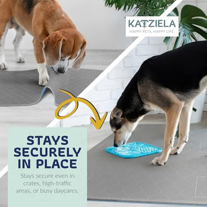 Katziela Quick-Drying Washable Pee Pads for Dogs Waterproof Reusable Puppy Pads with Hook & Loop Corners for Pet Potty Training, Daycare -Machine Washable Dog Pee Pad (24x36, 2, 2 Pack) - size: 24x36