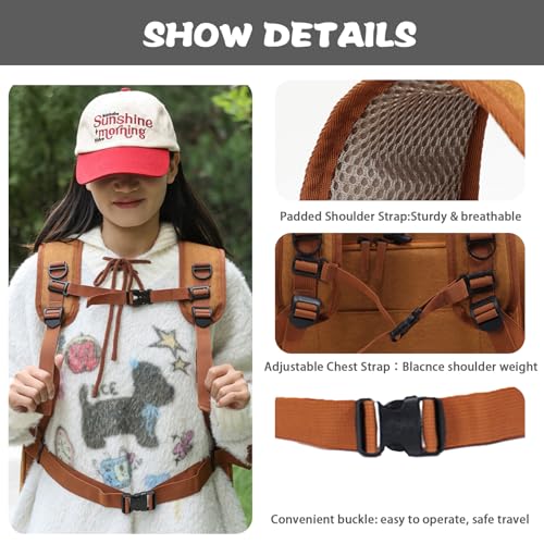Cat Carrier Backpack, Airline Approved Expandable Pet Carrier, Breathable Mesh Backpack for Small Dogs & Medium Cats Hiking Camping Travel (Brown) - color: Brown