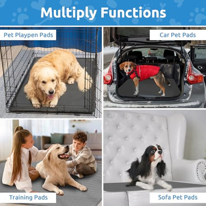 Washable Puppy Dog Pee Pad, 36"X36" 2pcs Reusable Puppy Pads, Waterproof Whelping Training Mat for Playpen Crate, Floor, Bed,Sofa and Trunk - size: 2Pc 36x36 Inch