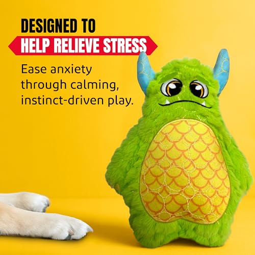Bite Force - Durable & Strong Dog Toy with Squeaker, Kevlar-Reinforced for Aggressive chewers, - color: Medium - Billy the Beast Monster