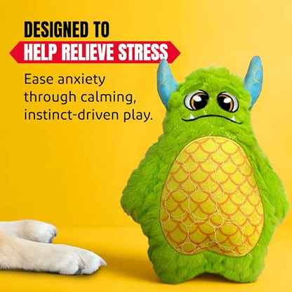 Bite Force - Durable & Strong Dog Toy with Squeaker, Kevlar-Reinforced for Aggressive chewers, - color: Medium - Billy the Beast Monster