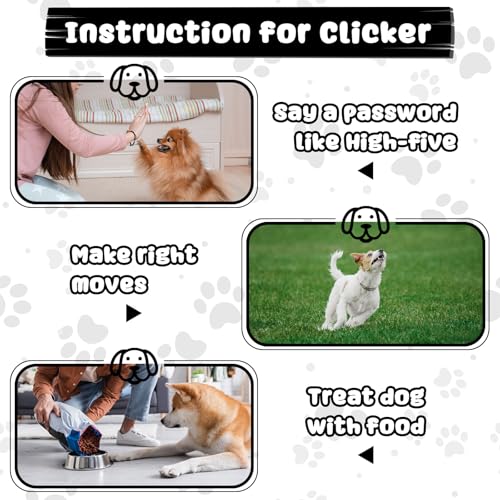Frienda 18 Pieces Dog Training Clicker, Pet Behavioral Training Clickers with Wrist Strap for Dogs Cats Puppy Birds Horses (White) - color: White