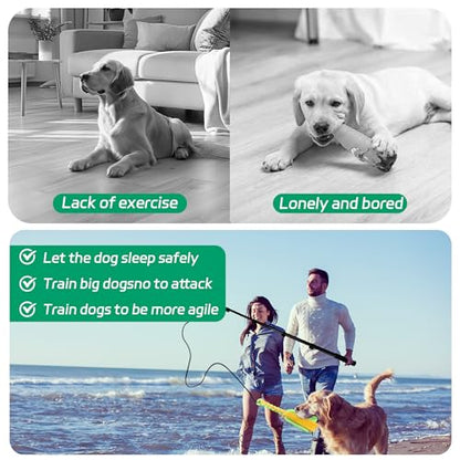 Flirt Pole for Dogs, Interactive Toys Tug-of-war for Dogs, Five-Section Retractable Adjustable Length,for Outdoor Exercise & Training for Small Medium Large Dog - size: 4 switch-59.1Inch