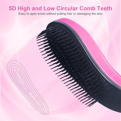 Small Dog Brush - Puppy Hair Brush- Grooming Tool for Teddy, Yorkies, Maltese, Shih Tzu, Chihuahua (Pink) - color: Pink