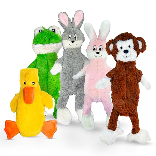 FGA MARKETPLACE Flat NO Stuffing NO Squeak Plush Dog Toys, Funny Style Will Entertain Your Pet for Hours, Recommended for Small and Medium Dog 21 INCH Long(Bundle 2) - color: Bundle 2