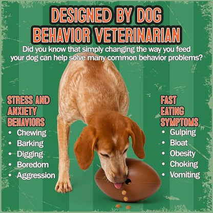 Food Puzzle Feeder for Large or Medium Dogs, 5C | Mentally Stimulating Enrichment Toy, Made in USA, BPA-Free Durable Foraging Toy, Reduces Anxiety and Destructive Behavior