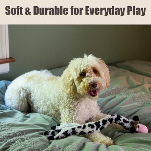 SPOT Skinneeez Crinklers Cow 23-Inch Stuffing-Free Squeaky Dog Toy – Interactive Plush Toy for Medium & Large Dogs – Mess Free Play for Light & Moderate Chewers - style: Large Cow