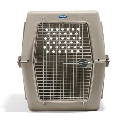 Petmate Ultra Vari Dog Kennel - Portable Crate for Extra Large Dogs 90-125 lbs - Airline-Friendly - Heavy-Duty Plastic Shell - For Home and Travel - Made in USA - 48 Inches - Taupe