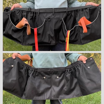 Dog Trainer Apron with Multi Pockets and Waist Strap Adjustable Dog Training Pant Waterproof Dog Training Shorts Dog Handler Clothing for Outdoor Training Activities Black M - color: Black-M