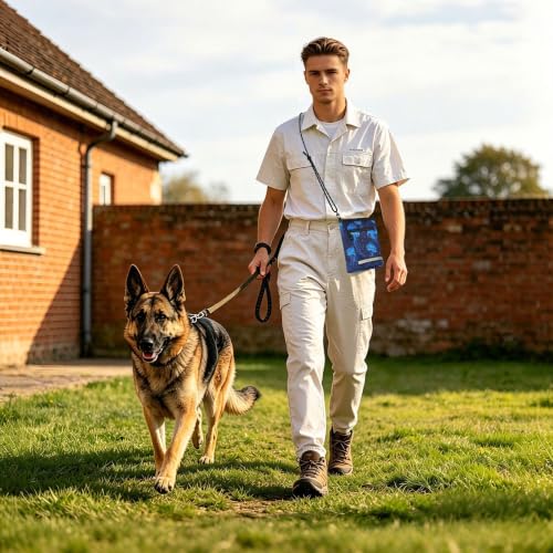 Jellyfish Water-Resistant Dog Treat Pouch, 3 Ways to Wear Treat Bag with Magnetic Closure & Reflective Strip, Hands-Free for Pet Training, Walking