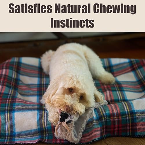 SPOT Skinneeez Crinklers Stuffless Goat Dog Toy, 23 Inch Plush with Crinkle and Squeaker, Tug Toy for Medium and Large Dog Breeds - style: Large Goat