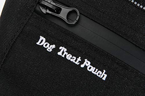 Dog Treat Pouch for Training, Magnetic Closure, Waist Clip Belt, Hands Free | Dog Treat Bag for Pet Obedience Training, Running and Walking, One Hand Access, Open Top, 3 Cups
