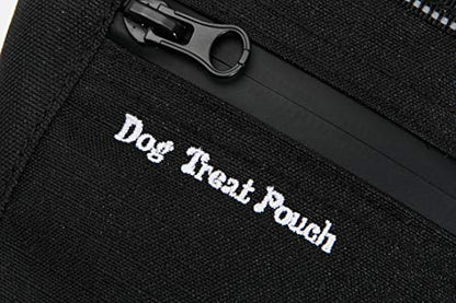 Dog Treat Pouch for Training, Magnetic Closure, Waist Clip Belt, Hands Free | Dog Treat Bag for Pet Obedience Training, Running and Walking, One Hand Access, Open Top, 3 Cups
