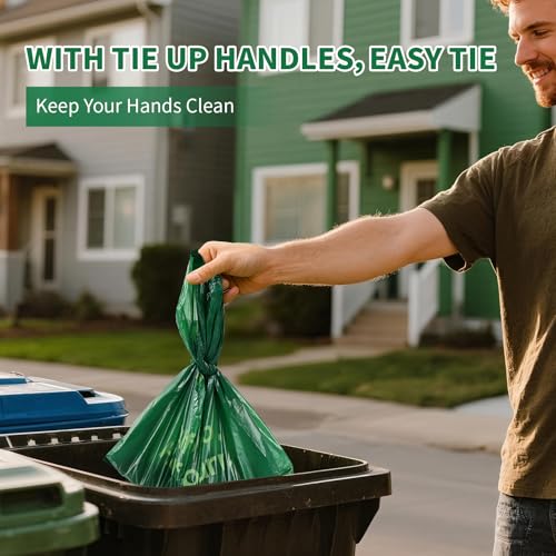125 Bulk Pack Extra Large Dog Poop Bags for A&H Swivel Bin Pooper Scooper, Pet Waste Bags with Handle for Dog Poop Cat Litter, Heavy Duty Leakproof Unscented (Only Dog Poop Bags) - style: 125 Count
