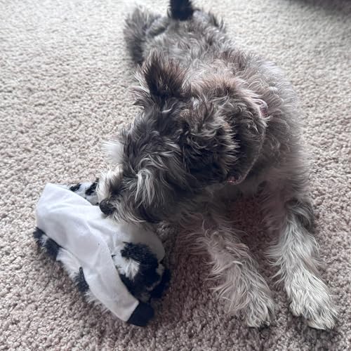 SPOT Skinneeez Crinklers Cow - Stuffing-Free Dog Toy with Crinkle & Squeaker Sounds, Durable for Moderate Chewers, Tug Toy for Small Dogs & Puppies, 14in - style: Small Cow
