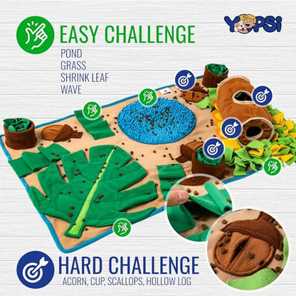 Snuffle Mat for Dogs Large Breed 39.4''x23.6''- Interactive Dog Toys for Boredom - Sniff mat - Mental Stimulation - Enrichment Toys