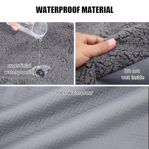 Dog Bed Cover Replacement Washable,Crate Pad Cover with Zipper,Oxford Dog Bed Sheets,Pet Bed Cover Hair Easy to Remove (Gray #2, 20 * 30 * 6 inch) - color: Gray #2, size: 20*30*6 inch