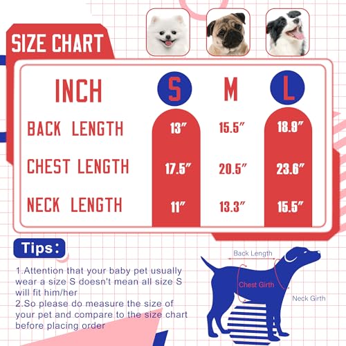 Buffalo Small Dog Sweater Football Theme Turtleneck Knit Dog Sweaters for Small Pets Warm Winter Cat Dog Clothes - color: blue&red, size: Medium