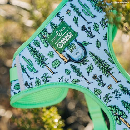 Lucy & Co. x Parks Project Feel the Earth Breath No-Pull Dog Harness, Adjustable Front Clip Harness with Comfort Padding, X-Large - color: Feel the Earth Breath, size: X-Large