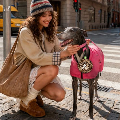 Hat Shaped Dog Poop Bag Holder, Waterproof Clip On Waste Bag Dispenser, Portable Leash Attachment Dog Walking Gear for Small Large Dogs, Leopard Print - color: Leopard print