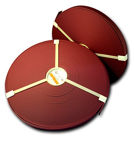 5/8" BETA Super Heavy(0.15" Thick) Matte BIOTHANE - Leather Embossed | BIOTHANE USA (25 Feet, Wine 521) - color: Wine 521, size: 25 Feet