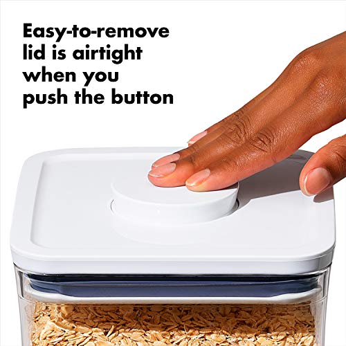 OXO Good Grips POP Container, 1.2 Qt - Rectangle - Pasta, Transparent - color: White, size: 1.2 Qt - Rectangle