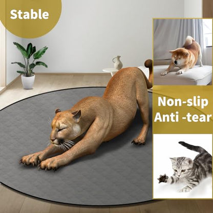 Washable Reusable Dog Pee Pads, 65" Round Absorbent & Waterproof Puppy Training Pad for Crate, Playpen & Carpet, Large Potty Pads for Dogs, Cats & Small Pets - size: 1Pc 65x65 Inch