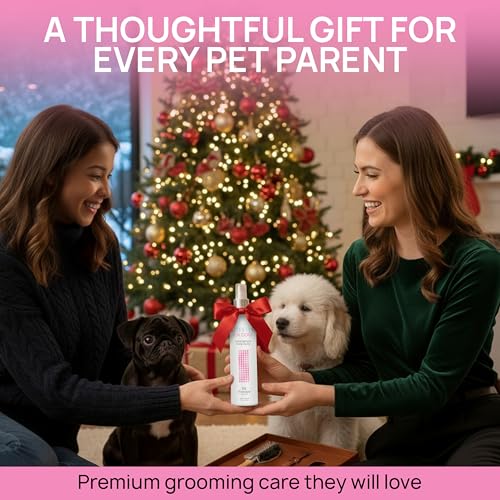 BioSilk for Dogs Silk Therapy Detangling and Shine Protecting Spray, pH Balanced Leave-in Mist with Silk and Vitamins for Dematting, Paraben-Free, All Coats and Breeds, 8 Fl Oz - 2 Pack - size: 8 Fl Oz (Pack of 2)