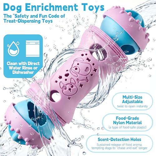 PETSTA Dog Puzzle Toys & Treat Dispensing Dog Enrichment Toys
