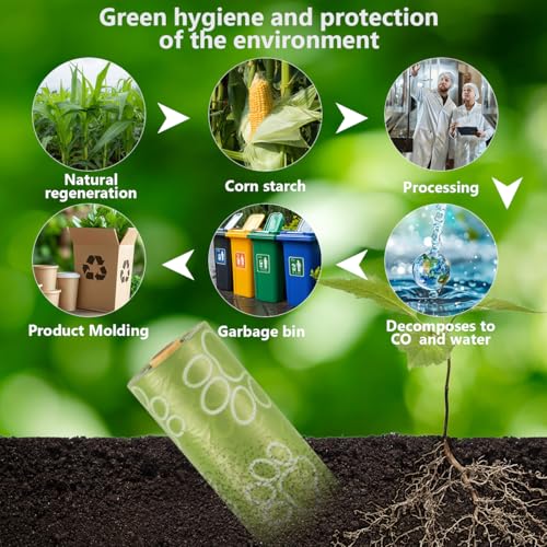 Poop Bags Rolls 256 Count - 9x13 Inches Green Thickened Leakproof Lavender scent Poo Bags for Dogs, Eco-Friendly Pet Waste Bags for Walking,Travel,Home - color: green